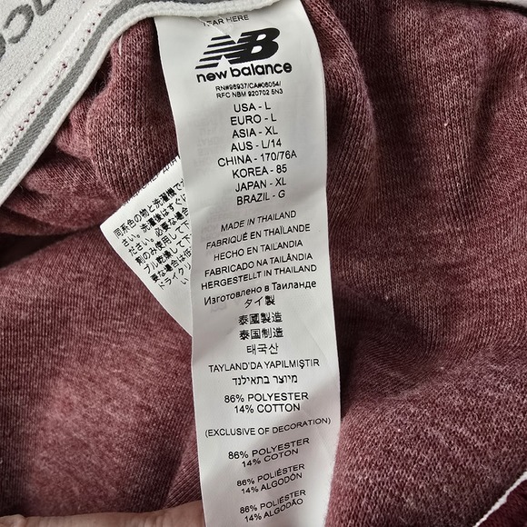 New Balance Womens Travel Pants KWP9006 Maroon Size Large NWT - Picture 4 of 7